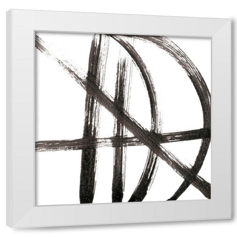 Linear Expression VIII White Modern Wood Framed Art Print by Holland, J.