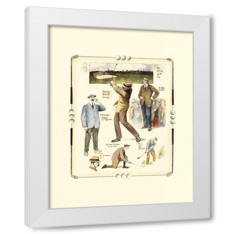 Walton Heath Golf Tournament White Modern Wood Framed Art Print by Reynolds, Frank