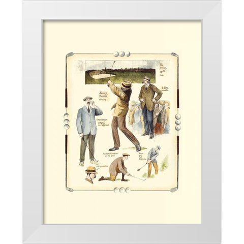 Walton Heath Golf Tournament White Modern Wood Framed Art Print by Reynolds, Frank