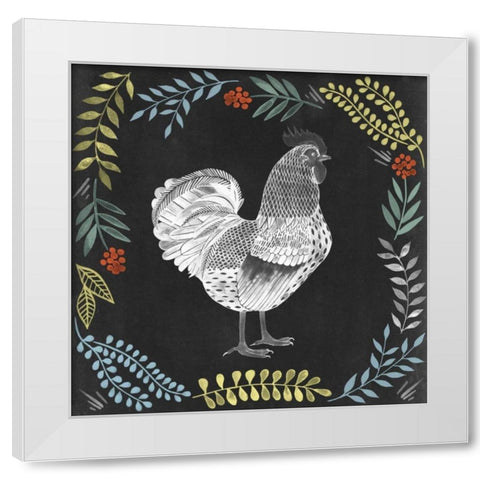 Chalkboard Farmhouse II White Modern Wood Framed Art Print by Popp, Grace