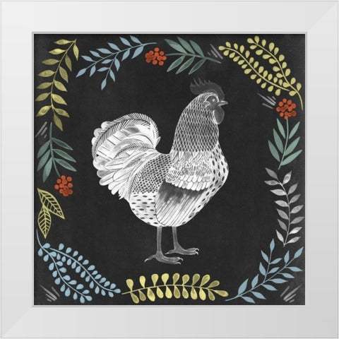 Chalkboard Farmhouse II White Modern Wood Framed Art Print by Popp, Grace