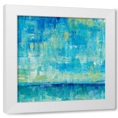 Water Reflections III White Modern Wood Framed Art Print by OToole, Tim
