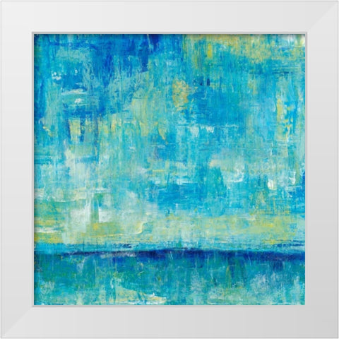 Water Reflections III White Modern Wood Framed Art Print by OToole, Tim