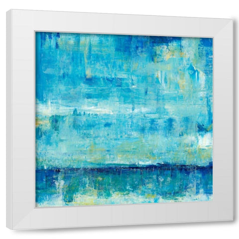 Water Reflections V White Modern Wood Framed Art Print by OToole, Tim