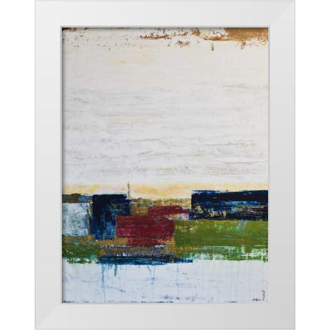 Color Swatches II White Modern Wood Framed Art Print by Avondet, Natalie