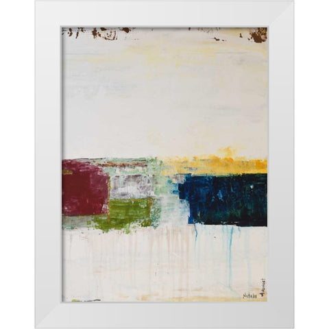 Color Swatches III White Modern Wood Framed Art Print by Avondet, Natalie