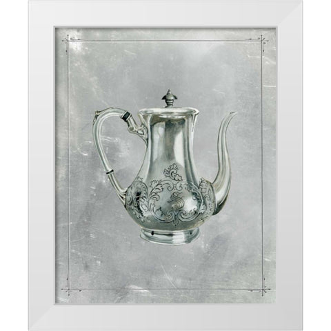English Silver I White Modern Wood Framed Art Print by McCavitt, Naomi