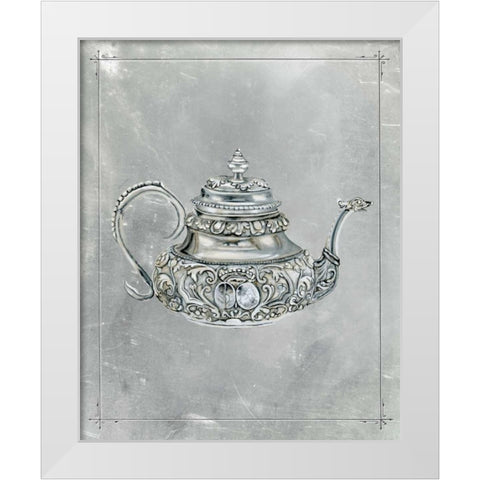 English Silver III White Modern Wood Framed Art Print by McCavitt, Naomi