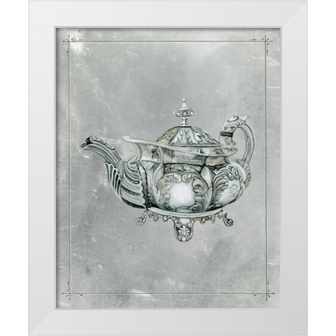 English Silver IV White Modern Wood Framed Art Print by McCavitt, Naomi