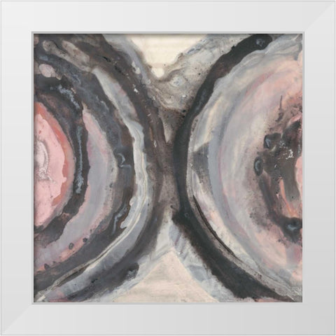 Surface Study II White Modern Wood Framed Art Print by Stramel, Renee W.