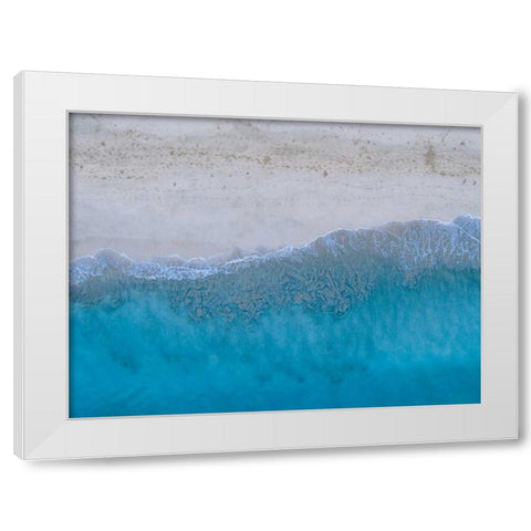 Hawaii View III White Modern Wood Framed Art Print by Mead, Adam