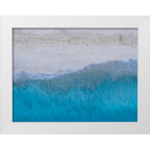Hawaii View III White Modern Wood Framed Art Print by Mead, Adam