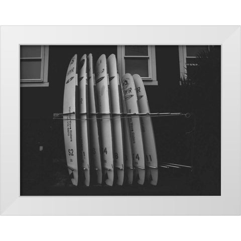 Hawaii View VIII White Modern Wood Framed Art Print by Mead, Adam