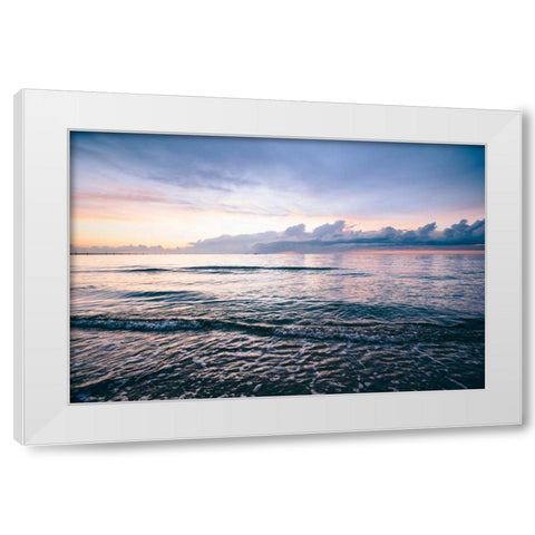 First Landing-Sea IV White Modern Wood Framed Art Print by Mead, Adam