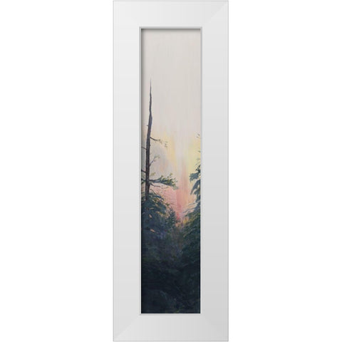 Pacific Northwest Panel V White Modern Wood Framed Art Print by Iafrate, Sandra