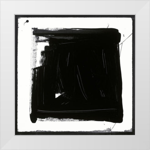 Custom Black and White N. White Modern Wood Framed Art Print by Palek, Franka