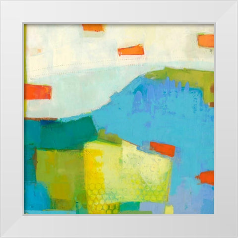 Keswick III White Modern Wood Framed Art Print by Jachimiec, Sue