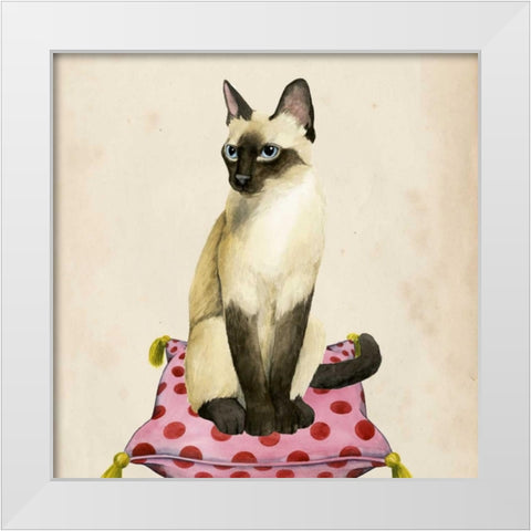 Lady Cat II White Modern Wood Framed Art Print by Popp, Grace
