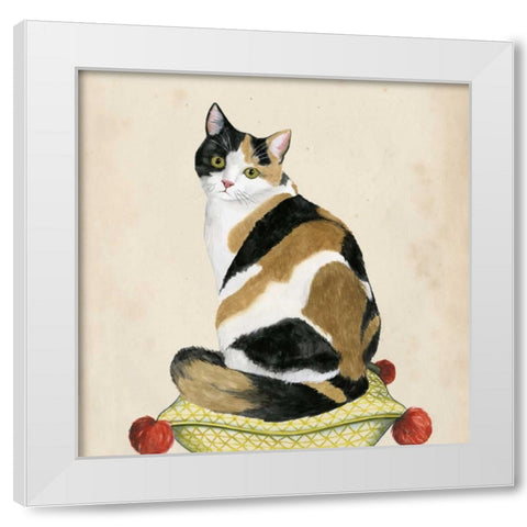 Lady Cat III White Modern Wood Framed Art Print by Popp, Grace