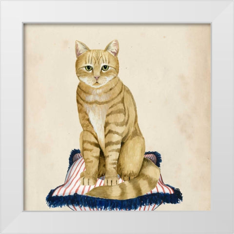 Lady Cat IV White Modern Wood Framed Art Print by Popp, Grace