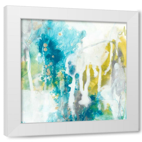 Aquatic Atmosphere I White Modern Wood Framed Art Print by Vess, June Erica