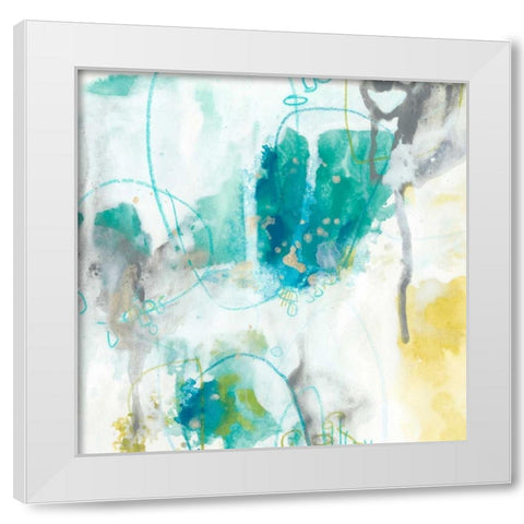 Aquatic Atmosphere II White Modern Wood Framed Art Print by Vess, June Erica