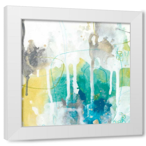 Aquatic Atmosphere III White Modern Wood Framed Art Print by Vess, June Erica