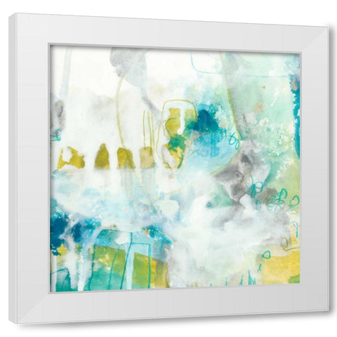 Aquatic Atmosphere IV White Modern Wood Framed Art Print by Vess, June Erica