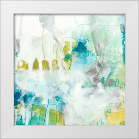 Aquatic Atmosphere IV White Modern Wood Framed Art Print by Vess, June Erica