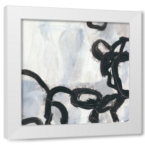 Causal Gesture I White Modern Wood Framed Art Print by Vess, June Erica