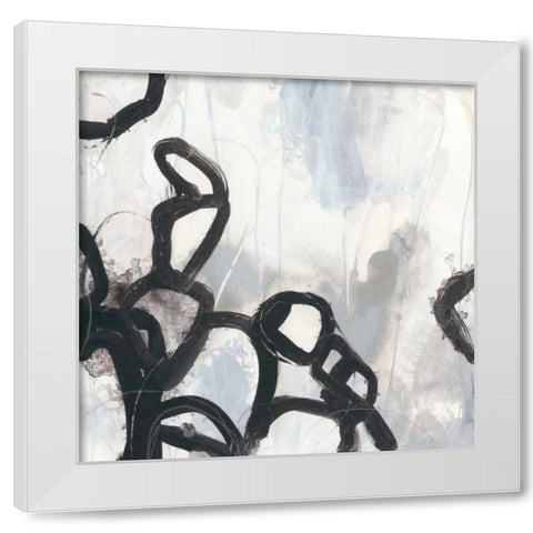 Causal Gesture II White Modern Wood Framed Art Print by Vess, June Erica