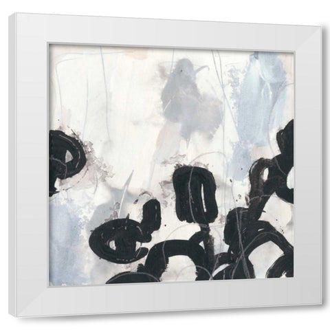 Causal Gesture III White Modern Wood Framed Art Print by Vess, June Erica