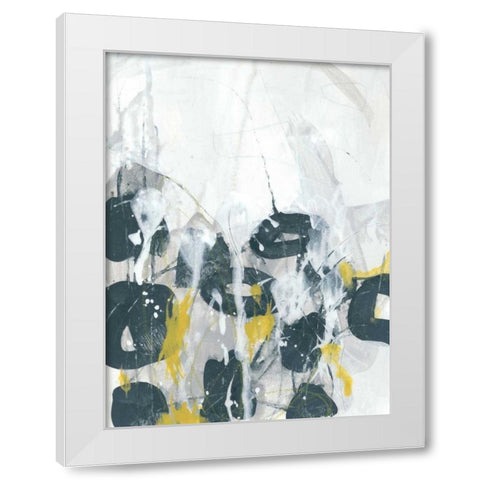 Stones Throw II White Modern Wood Framed Art Print by Vess, June Erica