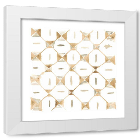 Mombasa Memories II White Modern Wood Framed Art Print by Vess, June Erica