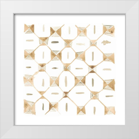 Mombasa Memories II White Modern Wood Framed Art Print by Vess, June Erica