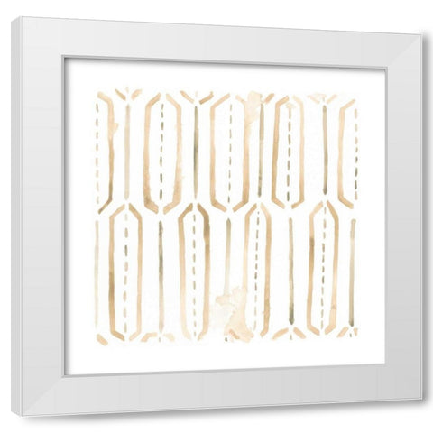 Mombasa Memories III White Modern Wood Framed Art Print by Vess, June Erica