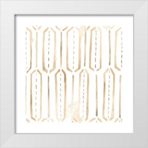 Mombasa Memories III White Modern Wood Framed Art Print by Vess, June Erica