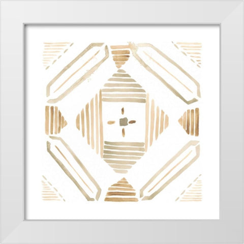 Mombasa Memories V White Modern Wood Framed Art Print by Vess, June Erica
