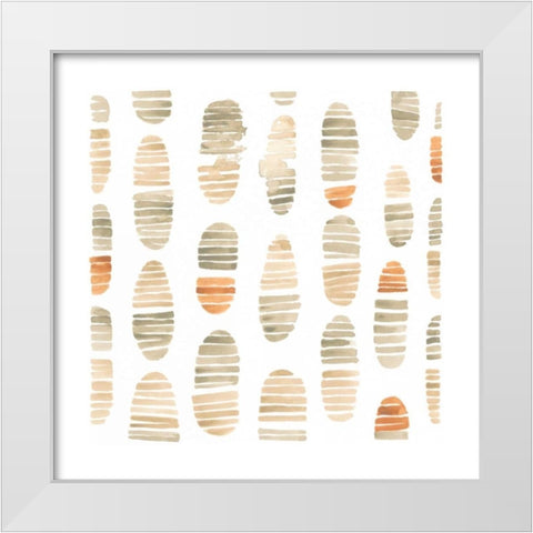 Mombasa Memories VI White Modern Wood Framed Art Print by Vess, June Erica