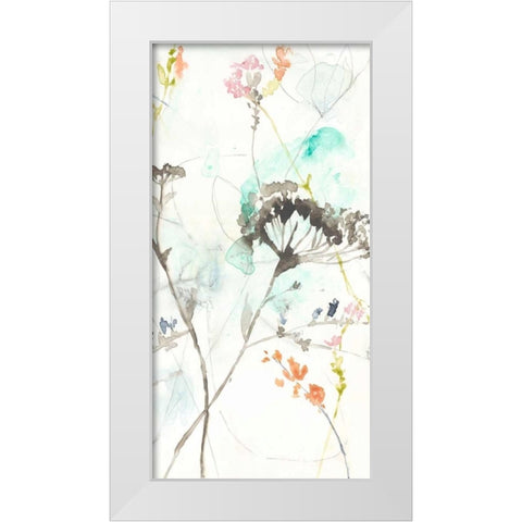 Wildflower Breath II White Modern Wood Framed Art Print by Goldberger, Jennifer