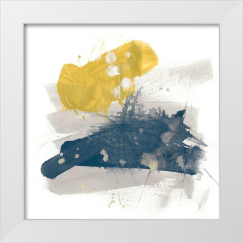 Bitte II White Modern Wood Framed Art Print by Vess, June Erica
