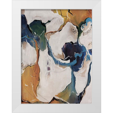 Boardwalk White Modern Wood Framed Art Print by Edmunds, Sydney