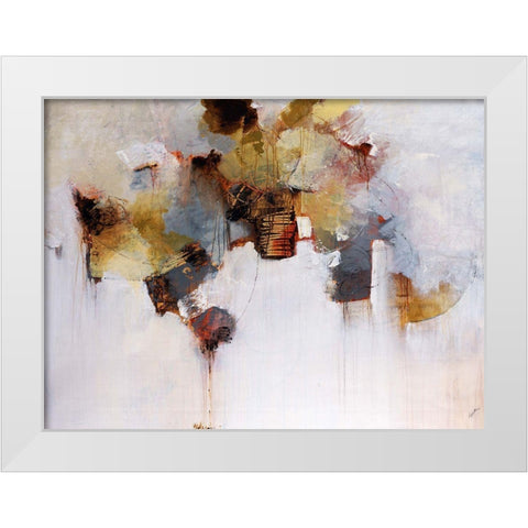 Earthenware White Modern Wood Framed Art Print by Taylor, Kari