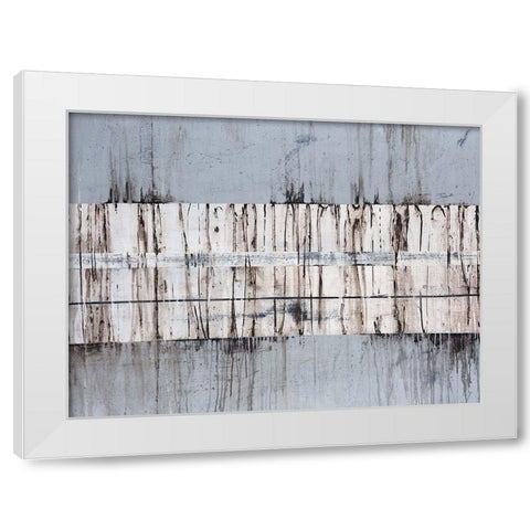 Granite White Modern Wood Framed Art Print by Edmunds, Sydney