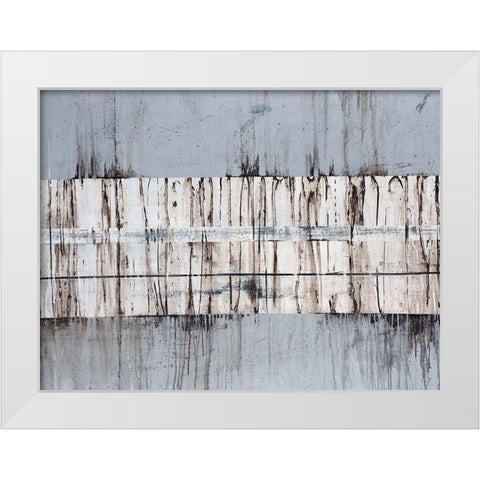 Granite White Modern Wood Framed Art Print by Edmunds, Sydney