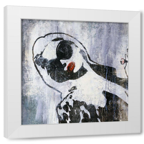 Hollywood Swingin White Modern Wood Framed Art Print by Rabo, Clayton