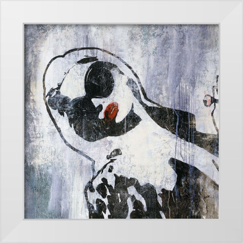 Hollywood Swingin White Modern Wood Framed Art Print by Rabo, Clayton