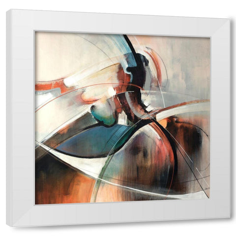 Mixture White Modern Wood Framed Art Print by Edmunds, Sydney