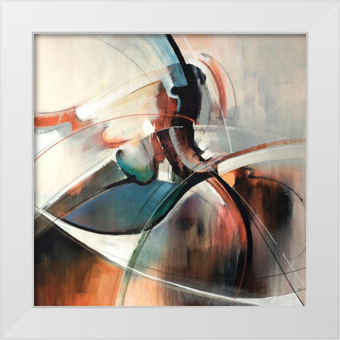 Mixture White Modern Wood Framed Art Print by Edmunds, Sydney
