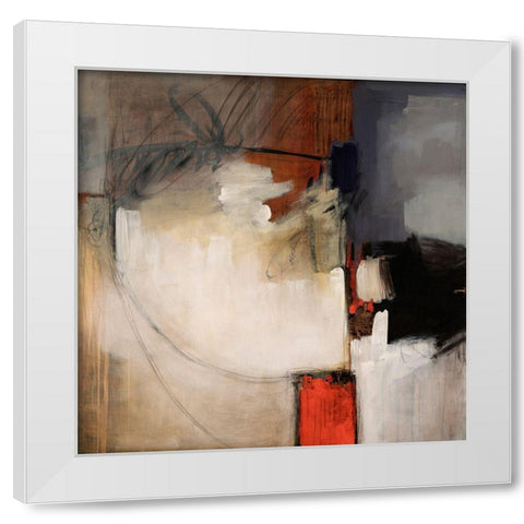 Running like Crazy White Modern Wood Framed Art Print by Taylor, Kari